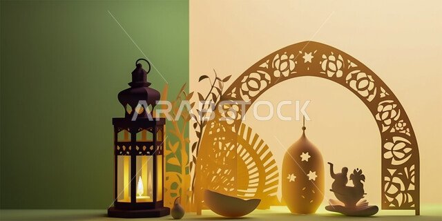 رسومات وأشكال هندسية إسلامية، النمط العربي الإسلامي، تصاميم إسلامية باللون الذهبي، زينة الاعياد والمناسبات الدينية، الديكورات والفوانيس المضيئة في رمضان المبارك، العبادة والتقرب إلى الله