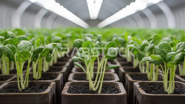 العمل على زيادة الإنتاج النباتي، نظام الري الحديث، براعم الخردل ضمن الأحواض الزراعية في المختبر، تعزيز وتطوير الأمن الغذائي في المملكة اعربية السعودية