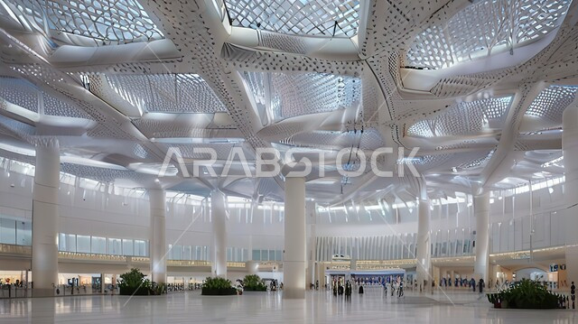 السياحة في إلإمارات العربية المتحدة، توفير الخدمات المتطورة لسهولة التنقل بين البلدان، أماكن وسائل النقل والمواصلات الجوية، التصاميم والديكورات الداخلية لمطار دبي الدولي