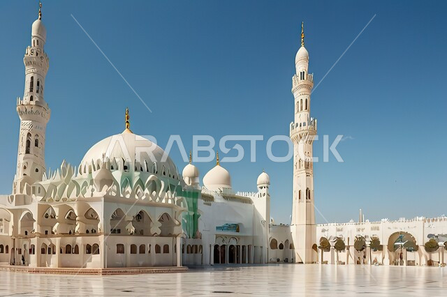 أماكن إسلامية مقدسة، نداء المسلمين لأداء الفرائض والصلوات، العبادة والتقرب الى الله، التصاميم الخارجية والديكورات الحديثة لبناء مسجد، الفن الهندسي المعماري لبناء المساجد في المملكة العربية السعودية