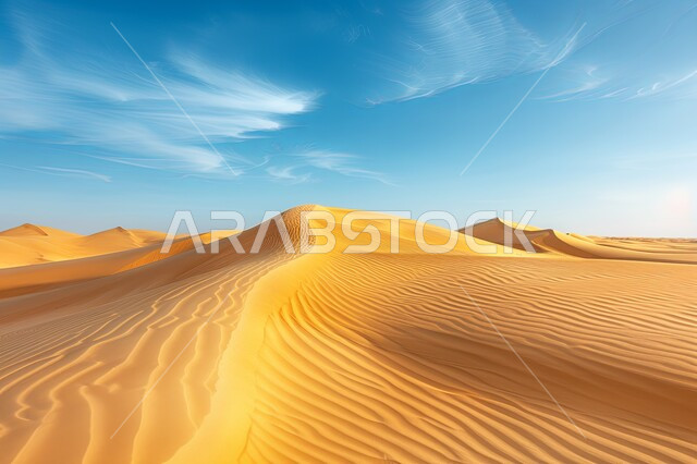 التشكيلات والتلال الرملية في الصحراء العربية, النباتات البرية والمناظر الطبيعية في المملكة العربية السعودية, الكثبان والرمال الذهبية الناعمة في المناطق الصحراوية، معالم سياحية طبيعية, مناطق رحلات السفاري الترفيهية