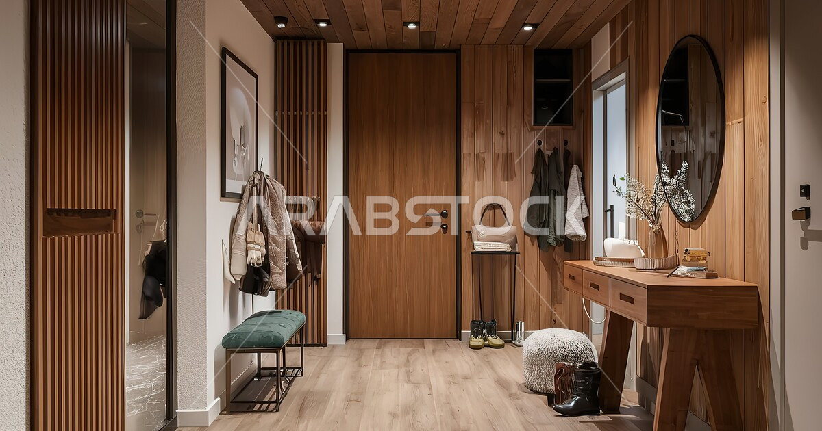 التصميم الحديث من الداخل لمنزل فاخر، الديكورات الداخلية الخشبية الفخمة ...