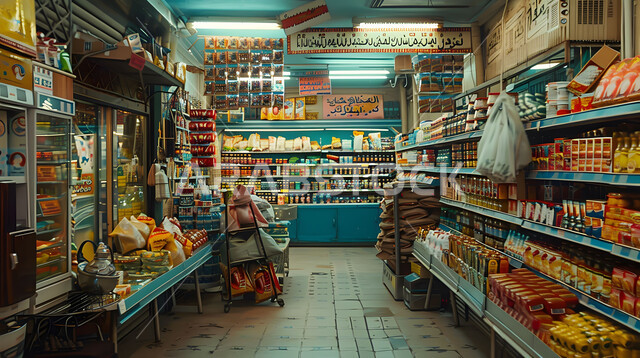 اللوازم والاحتياجات المنزلية، السلع المختلفه في الأسواق الشعبية التقليدية, محاصيل زراعية ومنتجات وطنية سعودية، متجر لبيع أنواع وأصناف من الحبوب المجففة، عرض المواد الغذائيه والتموينات المحليه في الماركت