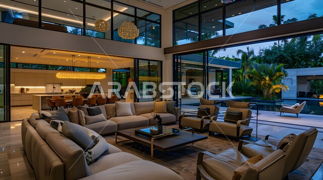 اريكة بألوان مميزة مع وسائد وطاولة خشبية, أثاث منزلي مريح، شقق وفلل سكنية في المملكة العربية السعودية ,التحف والاكسسوارات البسيطة الحديثة ,الديكورات والتصاميم الراقية الحديثة لغرفة الجلوس