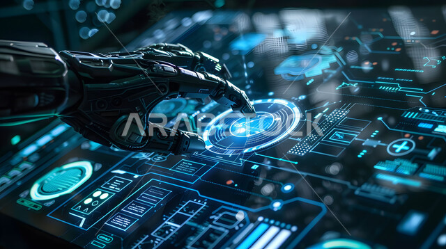 مفهوم هندسة الطيران, الشركات الجوية العربية السعودية، رؤية سعودية 2030، علوم وتكنولوجيا الذكاء الاصطناعي في المصانع الهندسية، تحقيق الثورة الصناعية، مجسم ثلاثي الأبعاد لطائرة بتقنية الهولوجرام، صيانة وإنشاء الطائرات النفاثة الحديثة باستخدام التكنولوجيا