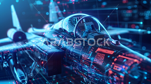 رؤية مستقبلية سعودية 2030, المخططات والتصاميم الهندسية لمشاريع المستقبل, رسوم بيانية هولوجرامية ثلاثية الابعاد للنموذج الأولي للآلة النفاثة ,التطور و التقدم التقني والتكنولوجي, مفهوم السياحة و السفر, الانطلاق نحو الأفق