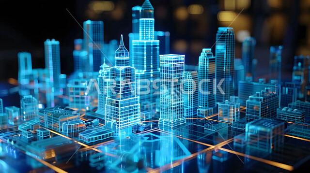 التصاميم والأشكال الجديدة للمشاريع الهندسية، التقدم التقني والتكنولوجي في مجال التصميم الهندسي المعماري، مخططات هولوجرامية ثلاثية الأبعاد للأبراج والمباني والمنشآت، رؤية مستقبلية سعودية 2030 ، تدقيق المشاريع والإشراف على العمل