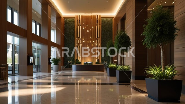 التصاميم الحديثة والمتطورة, الديكورات الداخلية للفنادق الفاخرة في المملكة العربية السعودية, قاعات استقبال بألوان راقية, التصميم المتطور للمنشآت والمباني العصرية, الأثاث الفاخر للأماكن السياحية