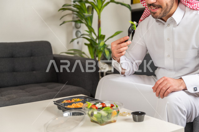 Healthy meals consisting of rice and chicken with fresh salad for a fit and harmonious body, nutritional diet, ideal weight.