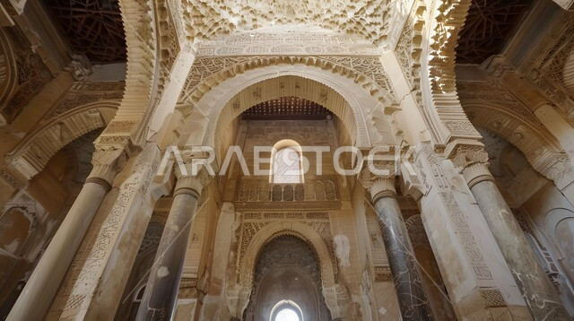 تصميمات وديكورات داخلية دينية، الزخارف والتصميمات الفاخرة لقاعات الصلاة الواسعة في المساجد، أداء الصلوات والفرائض، الفن الهندسي المعماري على الطراز الاسلامي العربي, أماكن العبادة والتقرب الى الله