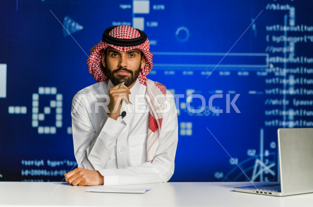 A Saudi-Gulf broadcaster and journalist who has the skill to present economic news releases, use graphics technology to provide news and statistics on stocks and the stock market, global economic news, bulletin of economic statistics for Arab countries, n