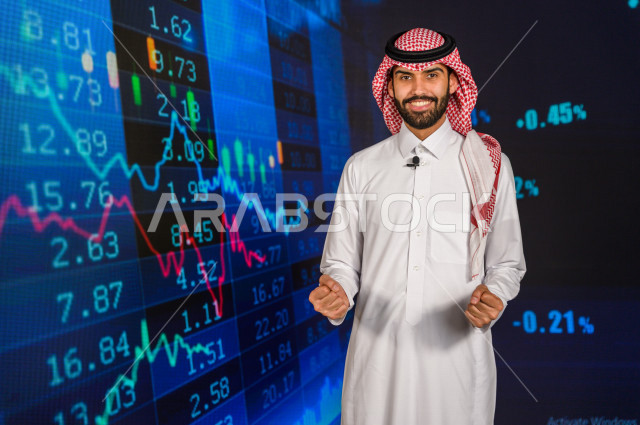 مذيع و اعلامي سعودي خليجي يمتلك المهارة بتقديم النشرات الاخبارية الاقتصادية ، استخدام تقنية الجرافيكس في تقديم الاخبار و الاحصائيات الخاصة بالاسهم و البورصة  ، أخبار عالمية اقتصادية ،نشرة الإحصاءات الاقتصادية للدول العربية ،الاخبار و الاعلام ، قراء النشرا