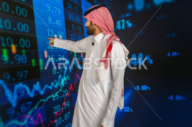 A Saudi-Gulf broadcaster and journalist who has the skill to present economic news releases, use graphics technology to provide news and statistics on stocks and the stock market, global economic news, bulletin of economic statistics for Arab countries, n