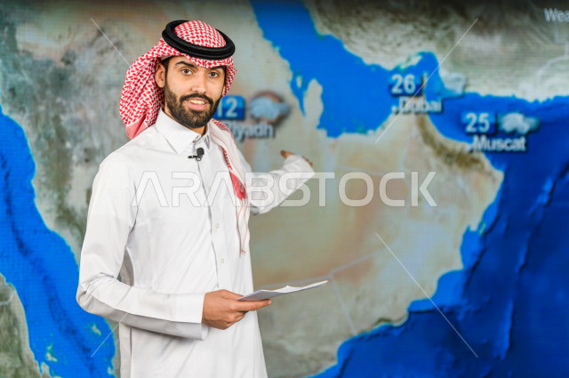  مذيع و اعلامي سعودي خليجي يمتلك مهارة  تقديم النشرات الاخبارية الجوية و التنبوءات المناخية المحلية و الاقليمية ، استخدام تقنية الجرافيكس في تقديم الاخبارالخاصة بالمناخ ، أخبار مناخية  ،الاخبار و الاعلام ، قراء النشرات المناخية ، الارصاد الجوية