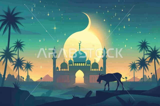 التصاميم المعمارية الحضارية للمساجد, رسومات لمسجد له قبب ومآذن شامخة, أماكن ومقدسات دينية,العبادة والصلاة والتقرب إلى الله, السلام النفسي والروحانية, زخرفات ونقوش إسلامية