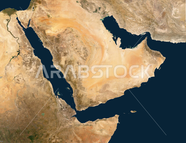 الحدود الجغرافية للبلاد، موقع دولة السعوديه بين دول العالم، البلدان المجاورة للمملكة العربية السعودية، خريطة الوطن العربي على الكرة الأرضية باللون الأزرق