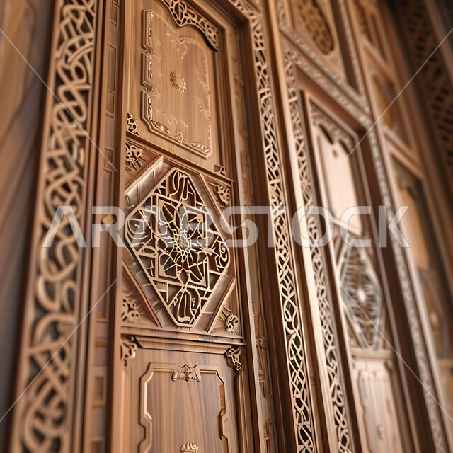 ديكورات عربية واشكال هندسية اسلامية مميزة، باب تراثي بتصاميم زخرفية،  الفن الهندسي المعماري العصري الحديث, منازل عربية أثرية في المملكة العربية السعودية،  الابواب الخشبية المزينة على الطراز الشعبي