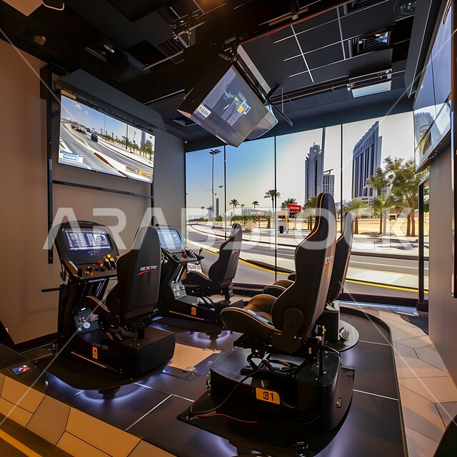 الطرق المتطورة في تعليم قيادة السيارات, مدرسة حديثة ومجهزة تجهيزاً جيداً لتعليم قيادة السيارة في المملكة العربية السعودية، أحدث أجهزة المحاكاة ومرافق التدريب للسائقين السعوديين الطموحين 