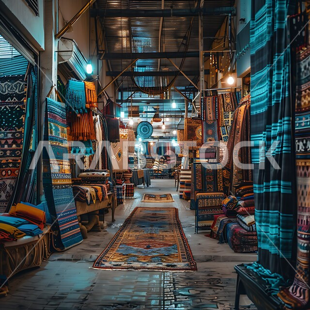  المنسوجات مع نقوش و زخارف مميزة, التطريز الفاخر على الاقمشه الملونه في الأسواق الشعبية في المملكة العربية السعوديه، الفن التراثي الحرفي التقليدي، منتجات محليه وطنيه متميزه، مفهوم التجارة و تبادل الثقافات بين الدول