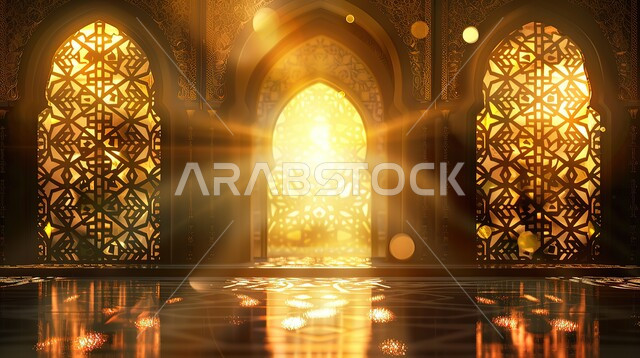 الزخارف والتصاميم الفاخرة لقاعات الصلاة الواسعة في المساجد، العبادة والتقرب الى الله، آداء الصلوات والفرائض، الفن الهندسي المعماري على الطراز الاسلامي، تصميمات وديكورات داخلية دينية للجوامع