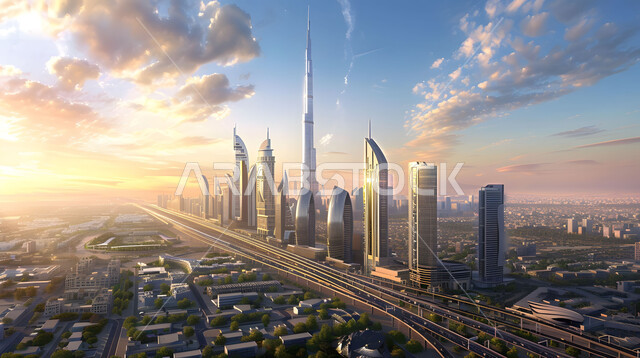 التقدم و النمو العمراني ,الفنون و التصاميم الهندسية المعمارية الحديثة لناطحات السحاب في المملكة، الأبراج والمباني والمنشآت التجارية المضيئة، رؤية مستقبلية سعودية 2030، مفهوم تطوير وتحسين البنية التحتية، منظر الغيوم في السماء