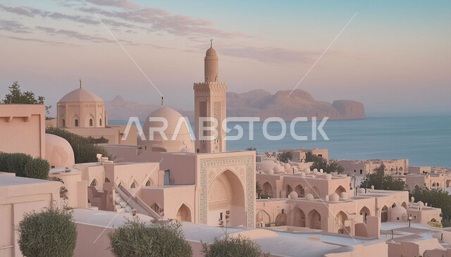 النمو والتقدم العمراني في المملكة العربية السعودية، الفن الهندسي المعماري على الطراز الإسلامي للمساجد، مفهوم العبادة والتقرب إلى الله، نداء المسلمين للصلاة، القبب والمآذن المتميزة، الاهتمام بزراعة الأشجار والنباتات الخضراء