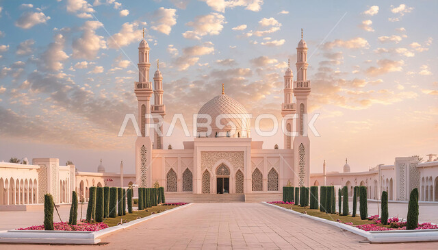  القبب والمآذن المتميزة، مفهوم العبادة والتقرب إلى الله، نداء المسلمين للصلاة، الاهتمام بزراعة الأشجار والنباتات الخضراء، النمو والتقدم العمراني في المملكة العربية السعودية، الفن الهندسي المعماري على الطراز الإسلامي للمساجد