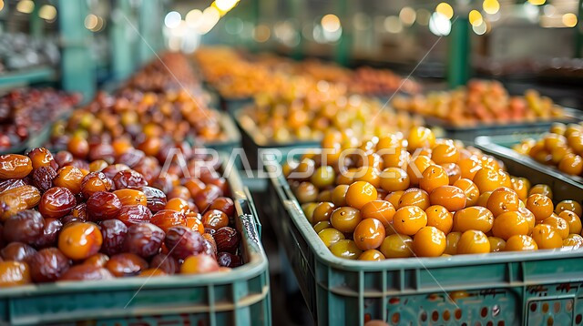 أسواق شعبية تقليدية لبيع الرطب من نخيل المملكة العربية السعودية، محاصيل ومنتجات زراعية محلية وطنية سعودية، أنواع التمور الصحية الطازجة، وجبة ذات قيمة غذائية عالية، ضيافة رمضانية لذيذة