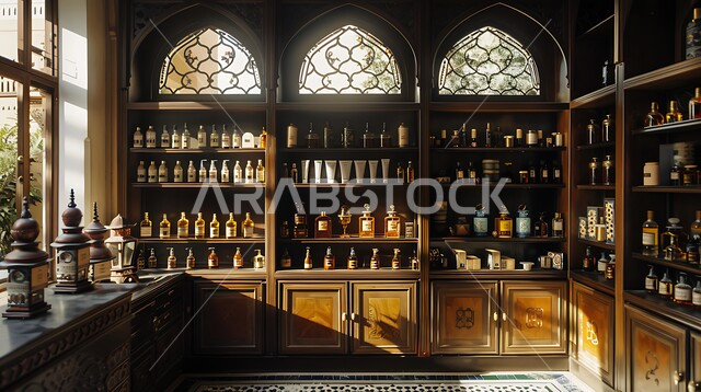 متجر فاخر لبيع العطور، أصالة العادات والتقاليد في المملكة العربية السعودية، التعطر والتطيب باطيب الروائح الخليجية الأصيلة، منتجات وطنية محلية سعودية، التصاميم والديكورات الداخلية الراقية للمتاجر
