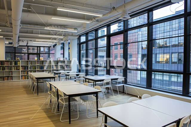 الديكورات الداخليه المتميزة، معالم وأماكن سياحية مشهورة في المملكة العربية السعودية, مكان للقراء ومحبي العلم والكتب والمعرفة، تصميم داخلي لمكتبة مليئة بالروايات والقصص المرتبة على الأرفف البيضاء، كتب ومجلدات ثقافية وعلمية