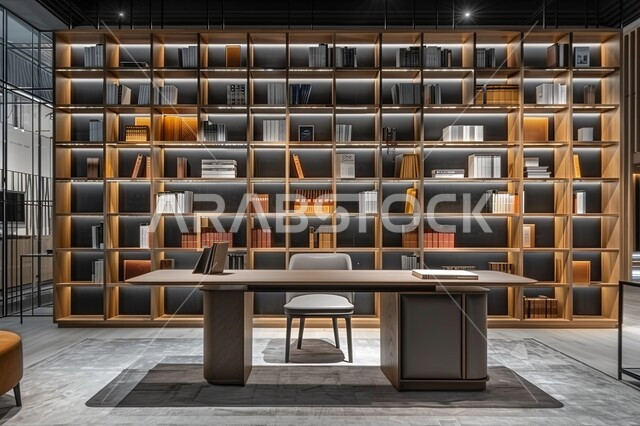 مكان للقراء ومحبي العلم والكتب والمعرفة، تصميم داخلي لمكتبة مليئة بالروايات والقصص المرتبة على الأرفف البيضاء، الديكورات الداخليه المتميزة، معالم وأماكن سياحية مشهورة في المملكة العربية السعودية,  كتب ومجلدات ثقافية وعلمية