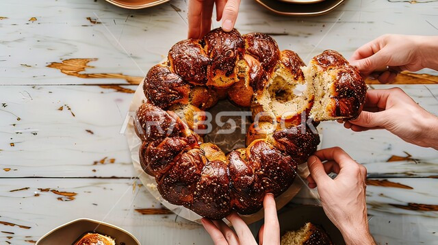 معجنات ومخبوزات طازجة, إعداد وتحضير الحلويات الشهية, فطيرة شوكولاته لذيذة يتشارك بها العديد من الأفراد, حلويات سعودية تقليدية