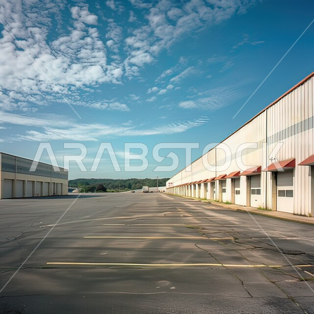  السماء الزرقاء الصافية والغيوم البيضاء, الشوارع الواسعة والطبيعة الجميلة الخضراء, مناطق طبيعية مريحة للنفس