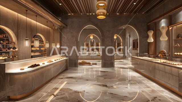 التصاميم و الديكورات الداخلية الراقية داخل متجر بيع التمور ,أنواع وأصناف من السلع المختلفه في الأسواق الشعبية التقليدية, عرض المواد الغذائيه والتموينات المحليه في الماركت ,منتجات ومحاصيل زراعية وطنية سعودية