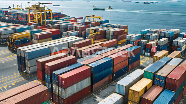 طرق شحن البضائع و الحاويات التجارية في الميناء، بيع وتجارة السلع والمنتجات المحلية عبر السفن في البحار، استلام ونقل كونتينرات التخزين عبر الاقتصاد البحري, تصدير وإستيراد البضاعة في السعودية من خلال استخدام الوسائل المتطورة الحديثه