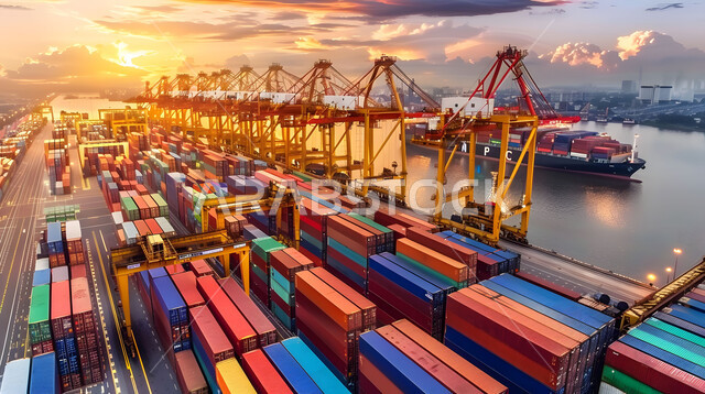 موانئ لنقل البضائع في المملكة العربية السعودية، تعبئة وشحن الحاويات والبضائع التجارية وكوتينزات التخزين، مرفأ تجاري لتوصيل السلع والمنتجات المحلية عبر السفن في البحار، التجارة والصناعة والاقتصاد البحري