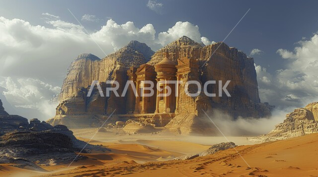 المباني التاريخية الأثرية القديمة, العراقة والأصالة والتراث السعودي, التكوينات والتشكيلات الحجرية الأثرية, موقع أثري سياحي في المملكة العربية السعودية, الرمال الذهبية الناعمة في الصحاري الخليجية السياحة في الطبيعة الصحراوية