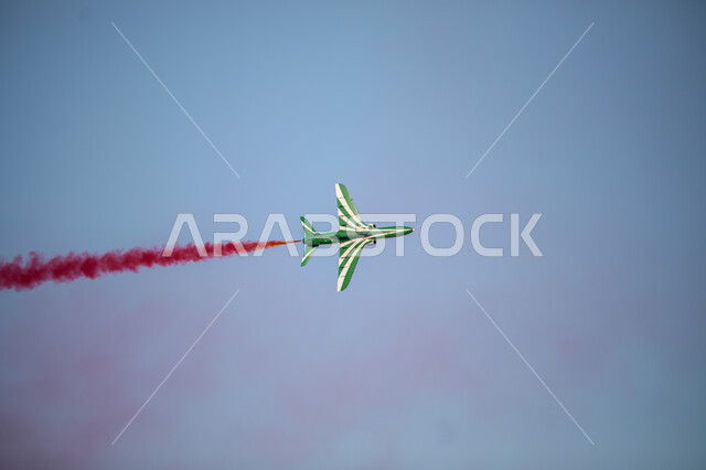 تقديم عروض جوية في سماء المملكة العربية السعودية، استعراض فريق الطيران باليوم الوطني السعودي، إظهار الولاء والحب للدولة السعودية، استذكار اليوم الوطني السعودي في 23 سبتمبر، فعاليات يوم العلم 11 مارس، الاحتفال بالاعياد والمناسبات الوطنية