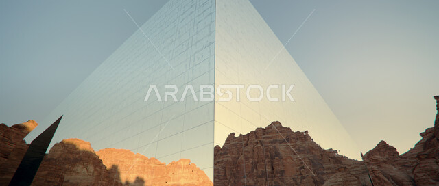 التطور والتقدم العمراني في المملكة العربية السعودية, انعكاس الطبيعة الصخرية على مسرح مرايا في محافظة العلا, المعالم والأماكن السياحة المشهورة, التكوينات والتشكيلات الصخرية في المناطق الصحراوية