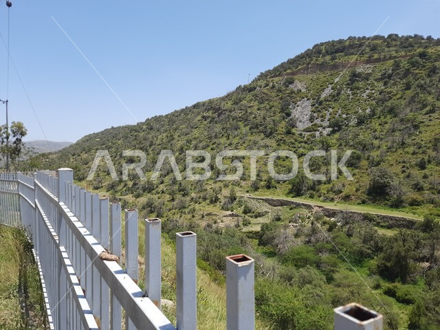 الاهتمام  بالحدائق والمنتزهات في المملكة العربية السعودية، التكوينات الجبلية الخضراء والأشجار والبيئة الطبيعية، مناطق وأماكن عائلية للتنزه والترفيه والمتعة، حديقة عامة في منطقة المندق بمدينة الباحة، المعالم السياحية المشهورة