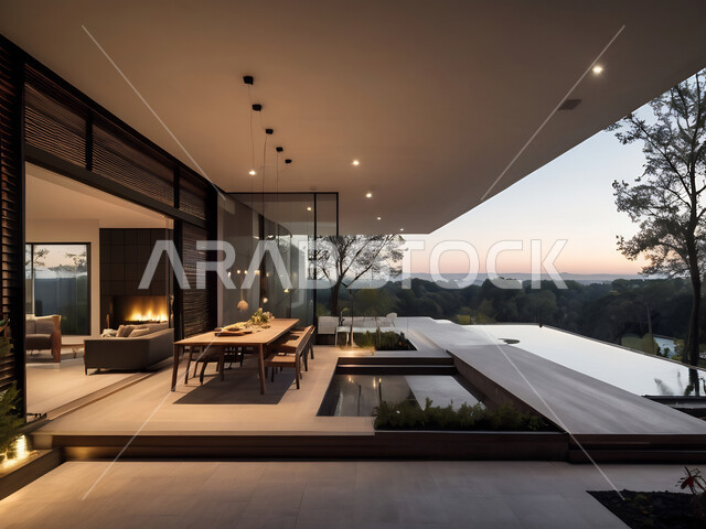 ديكورات داخلية راقية على الطراز الحديث لشقق سكنية في المملكة العربية السعودية، النمو والتقدم العمراني، أثاث أنيق ومريح، الفن الهندسي المعماري للفلل والعقارات الجديدة