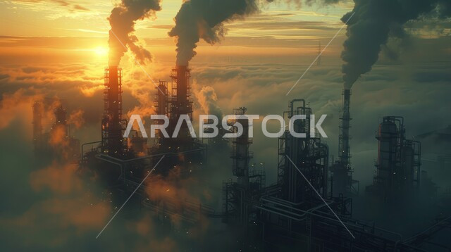  مفهوم العمل في القطاع الهندسي الصناعي، مصانع تكرير البترول في المملكة العربية السعودية، جودة الآلات والمعدات في معامل استخرج النفط، استخدام التقنيات الحديثة في انتاج الزيوت والغاز