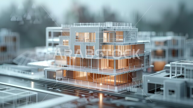 Developing a digital model for future buildings, urban progress in the Kingdom of Saudi Arabia, using technology and modern techniques in the field of architectural engineering, Saudi future vision 2030, digital and technological development