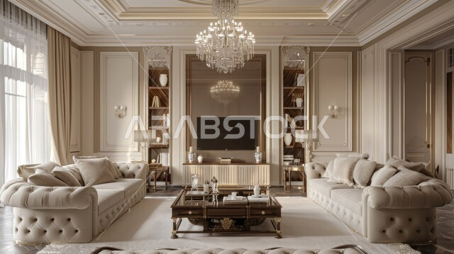 Windows and glass facades, interior designs for living rooms in a modern style, a living room with luxury home furniture, high-end interior decor for villas and residential apartments in the Kingdom of Saudi Arabia