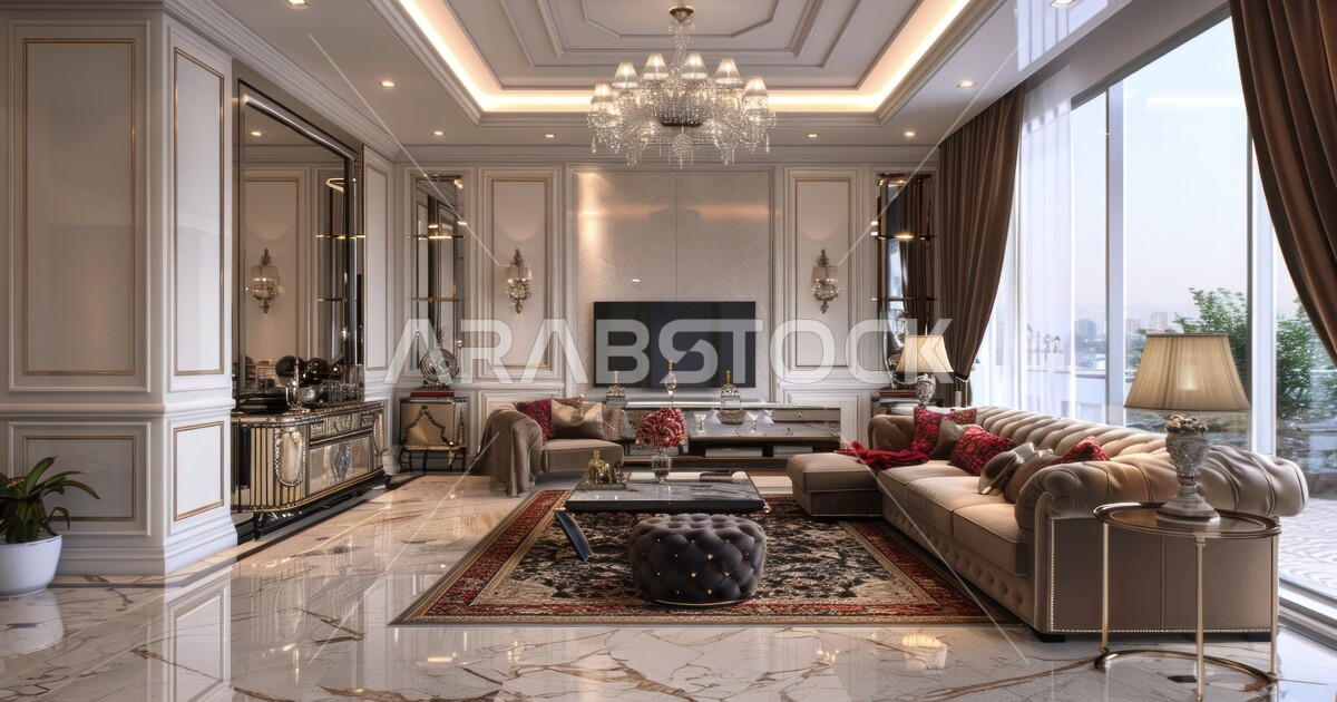 النوافذ والواجهات الزجاجية، التصاميم الداخلية لغرف الجلوس على الطراز ...