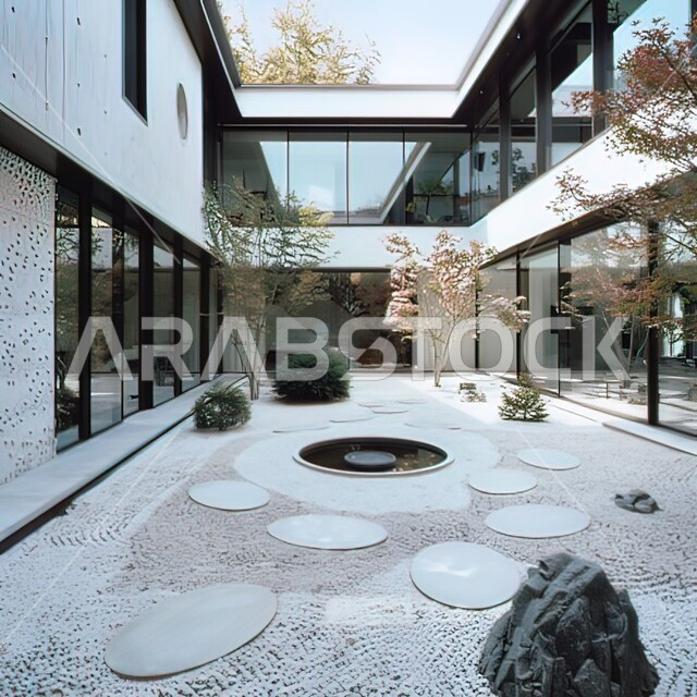 الفن الهندسي المعماري المميز, النمو والتقدم العمراني في المملكة العربية السعودية، ديكورات على الطراز الحديث للشقق السكنية والمنازل، الفلل والعقارات الجديدة, الشجيرات والنباتات الخضراء