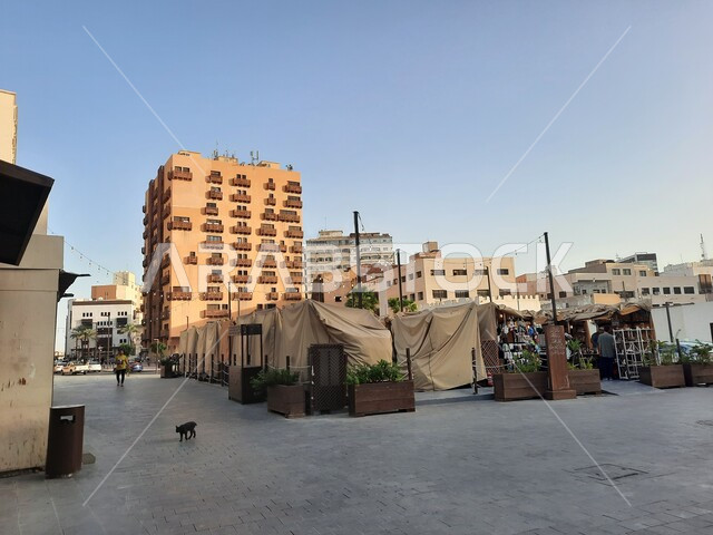 Monuments and archaeological sites in the Kingdom of Saudi Arabia, streets and alleys in the historic city of Jeddah, heritage houses and buildings in the Al-Balad neighborhood, distinguished architectural art