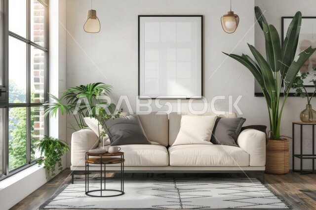 شقق وفلل سكنية، تصاميم عصرية حديثة، أثاث منزلي فاخر باللون الأبيض, غرفة معيشة راقية, غرف جلوس بتحف و إكسسوارات أنيقة, واجهات زجاجية وديكورات داخلية متميزة، الاهتمام بنبات الزينة المنزلي