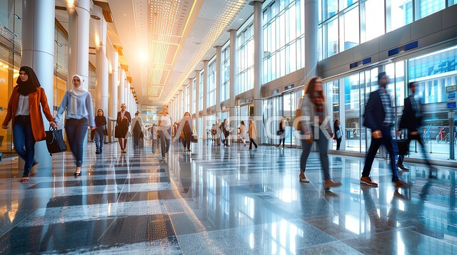 صالات استقبال المسافرين، تقديم الخدمات الراقيه للمغادرين والقادمين في المطار، رحلات السفر الجويه، الفن الهندسي والديكور الداخلي للمطار الدولي في المملكة العربية السعودية