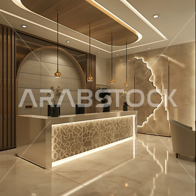 لوبي اوتيل بديزاينات عصرية حديثه، مكاتب وشركات تجارية في المملكة العربية السعودية، التصميم الراقي لردهة ومدخل الاستقبال في الفندق، التصاميم والديكورات الداخلية للفنادق والمنتجعات الفاخرة